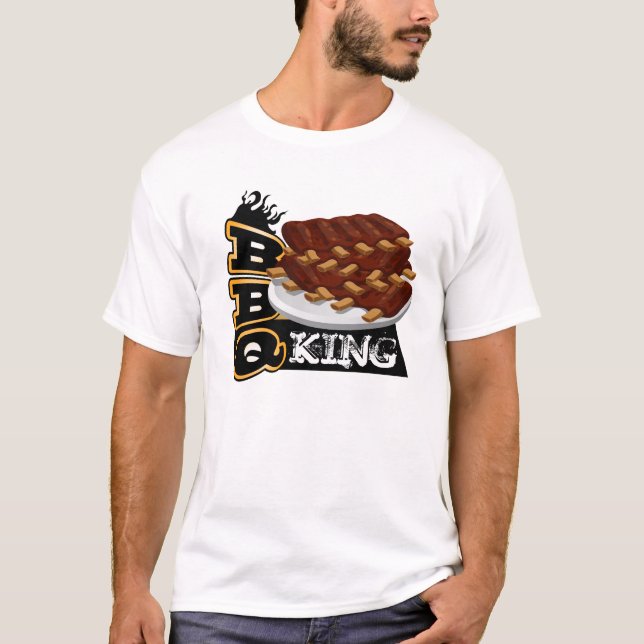 Grillen KING! Ribs Icon T-Shirt (Vorderseite)