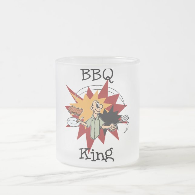 GRILLEN King T - Shirt und Geschenke Mattglastasse (Mittel)