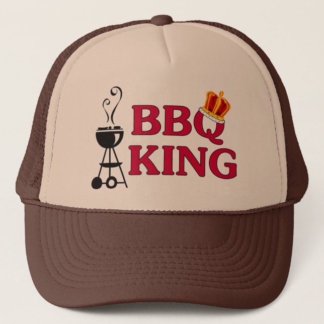Grillen King Trucker Hat Truckerkappe (Vorderseite)