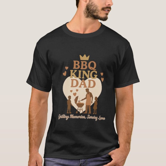 GRILLEN King Vater: Erinnerungen grillen, Liebe di T-Shirt (Vorderseite)