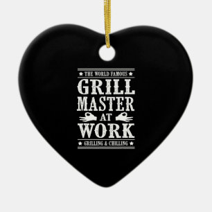 GRILLEN Lovers Der weltberühmte Grillmeister bei Keramik Ornament