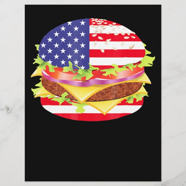 GRILLEN Lovers | Hamburger USA Flag 4. Juli GRILLE Flyer (Vorne)