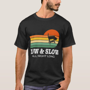 Grillen Low & Slow All Night Long Grill Rauch Zuga T-Shirt