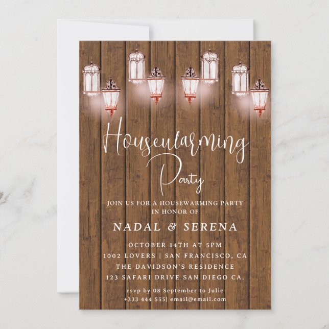 Grillen Mason Jar Einladung zur Haushaltserwärmung (Vorderseite)