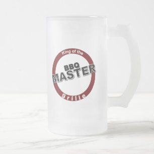 GRILLEN Master King of the Grille Mattglas Bierglas