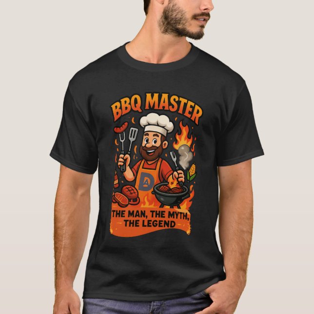 GRILLEN Master Vater Funny Vathers Day Grill Gesch T-Shirt (Vorderseite)