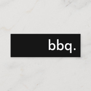 Grillen. Mini Visitenkarte