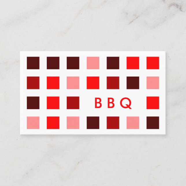 GRILLEN (Mod-Quadrate) Visitenkarte (Vorderseite)