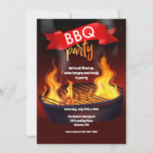 GRILLEN Party Einladung