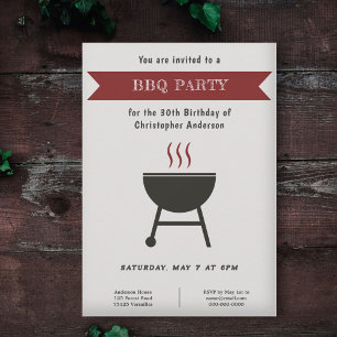 GRILLEN Party Einladung zum Geburtstag
