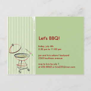 GRILLEN Party Postkarte