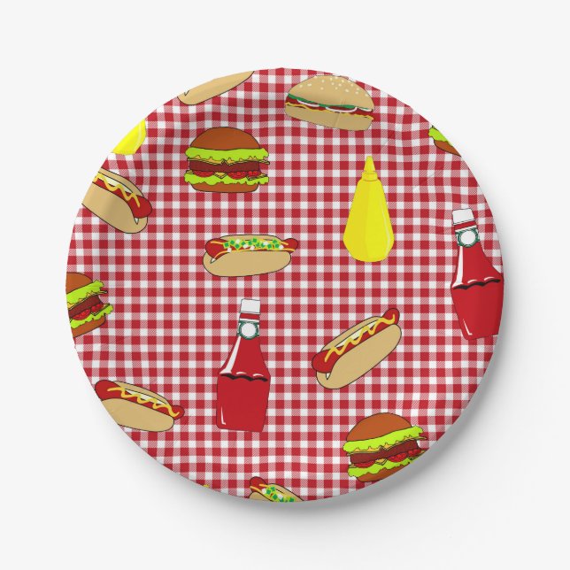 GRILLEN Picknick-alles- Gute zum Pappteller (Vorderseite)