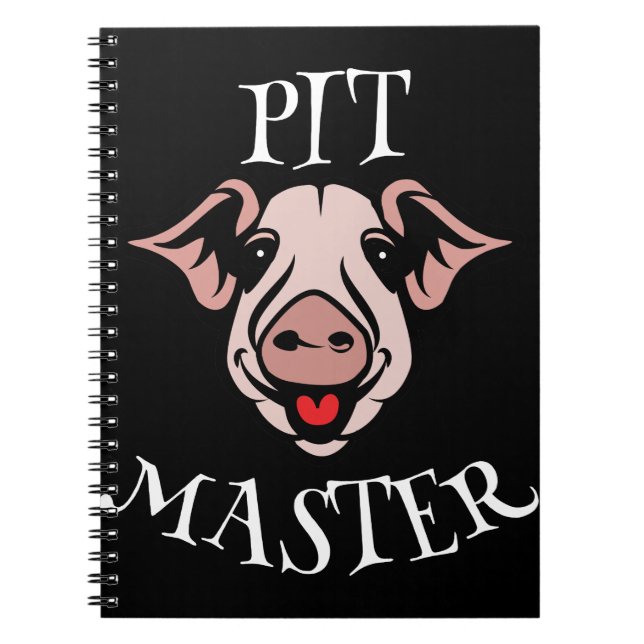 GRILLEN Pit Master Pig Notizblock (Vorderseite)