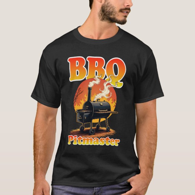GRILLEN Pitmaster Smoker Grill T-Shirt (Vorderseite)