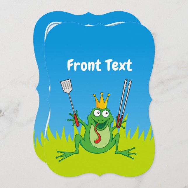 GRILLEN Prince Einladung (Vorne/Hinten)