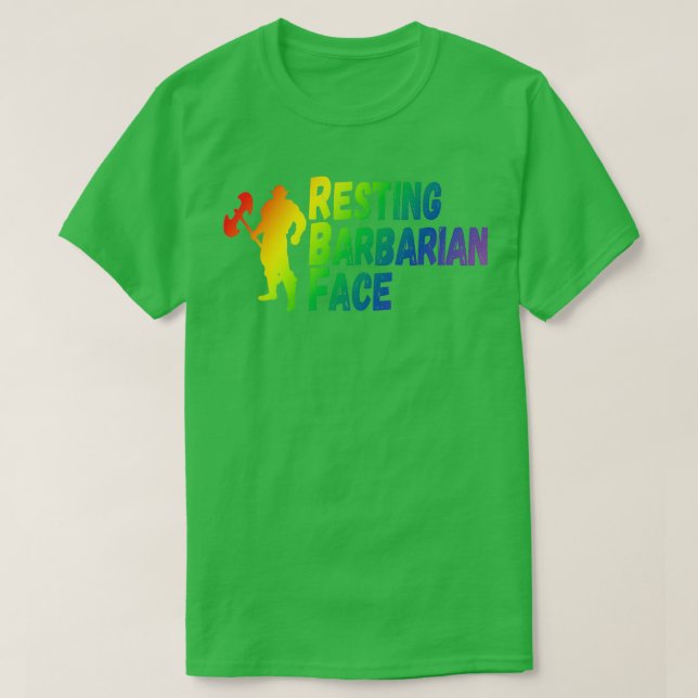 Grillen-Rainbow-Design T-Shirt (Design vorne)