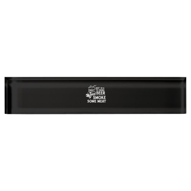 GRILLEN Rauchen Pitmaster Gift Drink Bier Rauchfle Namensplakette (Vorderseite)