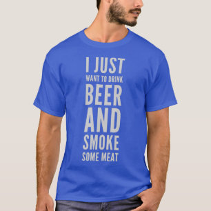 GRILLEN Rauchen Pitmaster Gift Drink Bier Rauchfle T-Shirt