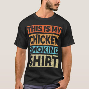 Grillen Raucher Das ist mein Hähnchenrauchen Retro T-Shirt