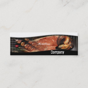 GRILLEN Recipes Business Card Mini Visitenkarte