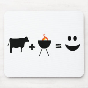 GRILLEN Rindfleisch glücklich Mousepad