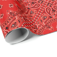 GRILLEN roter Paisley-Westernbandana-Schal-Druck