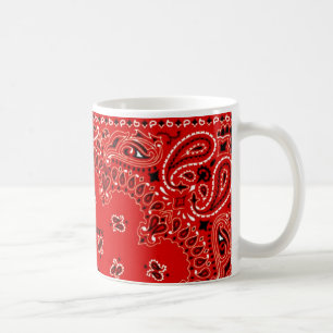 GRILLEN roter Paisley-Westernbandana-Schal Ihr Tasse