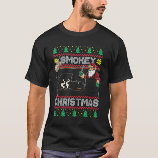 GRILLEN Santa Grilling Roast auf dem Smoker T-Shirt