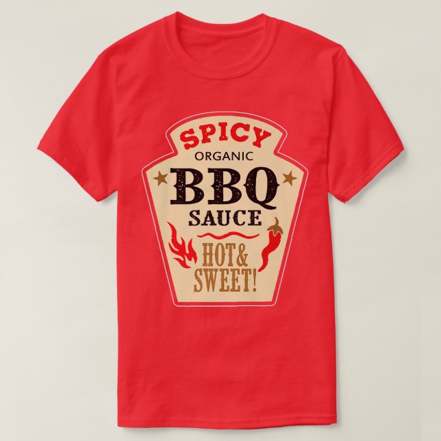 Grillen Sauce Hot Spicy Grill Ketchup Barbeque Hal T-Shirt (Design vorne)