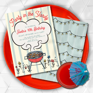 GRILLEN Smoke Grill Party in der Yardy Einladung