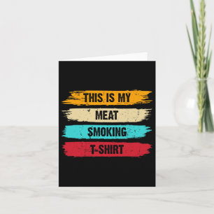 Grillen Smoker fand Retro - Vintages Rauchen Karte