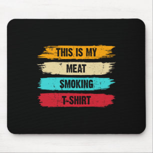Grillen Smoker fand Retro - Vintages Rauchen Mousepad