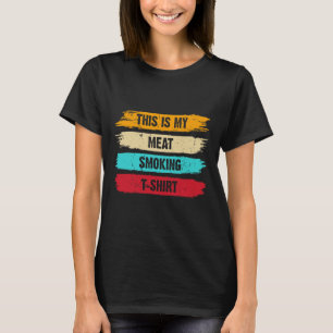 Grillen Smoker fand Retro - Vintages Rauchen T-Shirt