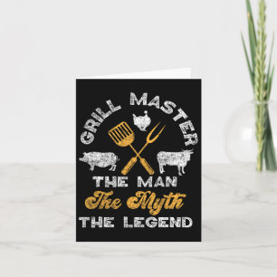 Grillen Smoker Grill beherrscht den Mann, den der  Karte