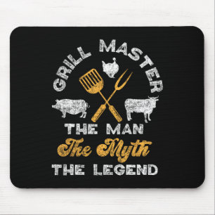Grillen Smoker Grill beherrscht den Mann, den der  Mousepad