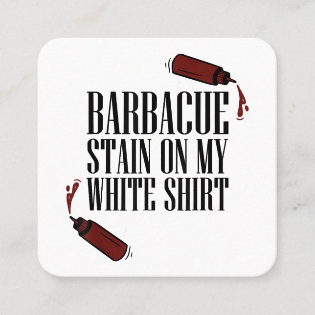 GRILLEN Stain Quadratische Visitenkarte (Vorderseite)