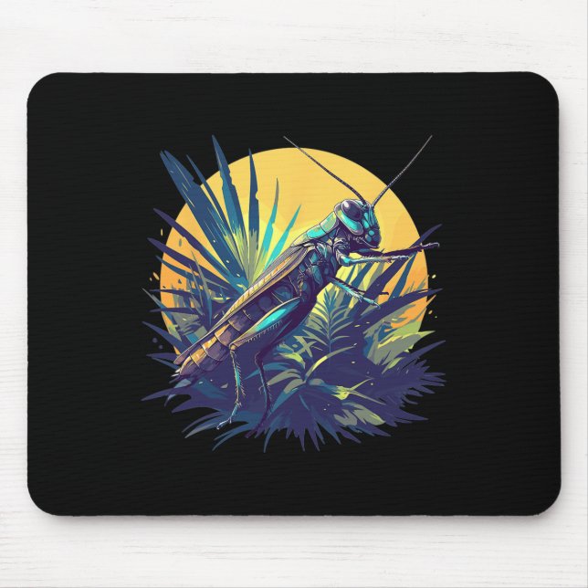 Grillen Tier Grille 5  Mousepad (Vorne)