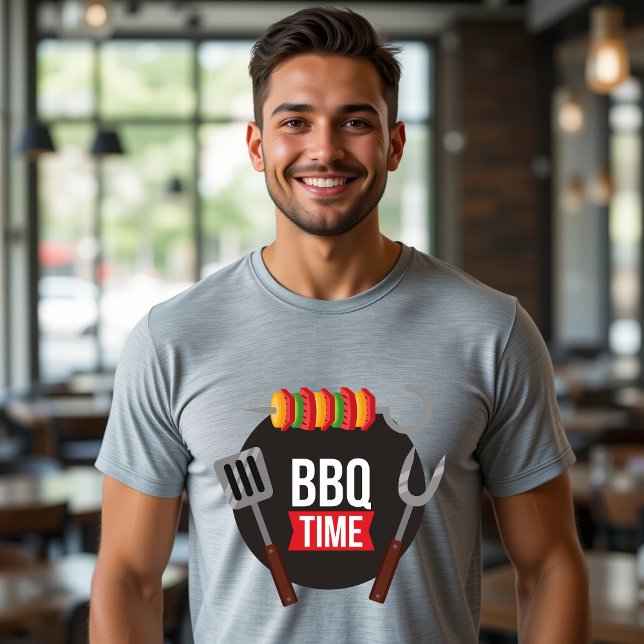 GRILLEN Time Grill Master Funny Food T-Shirt (Von Creator hochgeladen)