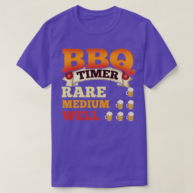 GRILLEN Timer Barbecue Beer Drink Grilling T-Shirt (Design vorne)