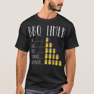 GRILLEN Timer Beer Drink Funny Grilling T - Shirt