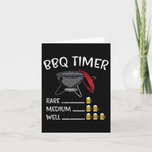 Grillen Timer Beer Funny Byrbecue Grill Drink Karte