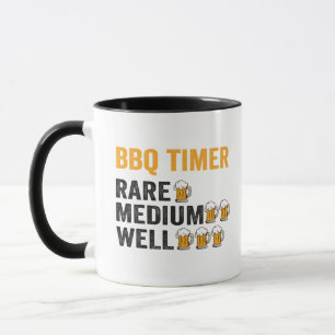 GRILLEN Timer Beer trinkt Funny Grilling Vater Ges Tasse