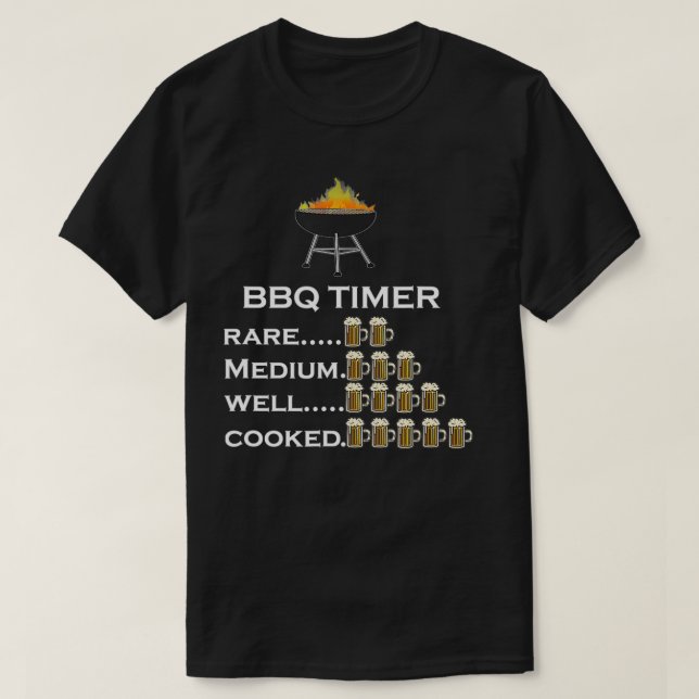 GRILLEN Timer, by biers, grill, by Yoray T-Shirt (Design vorne)