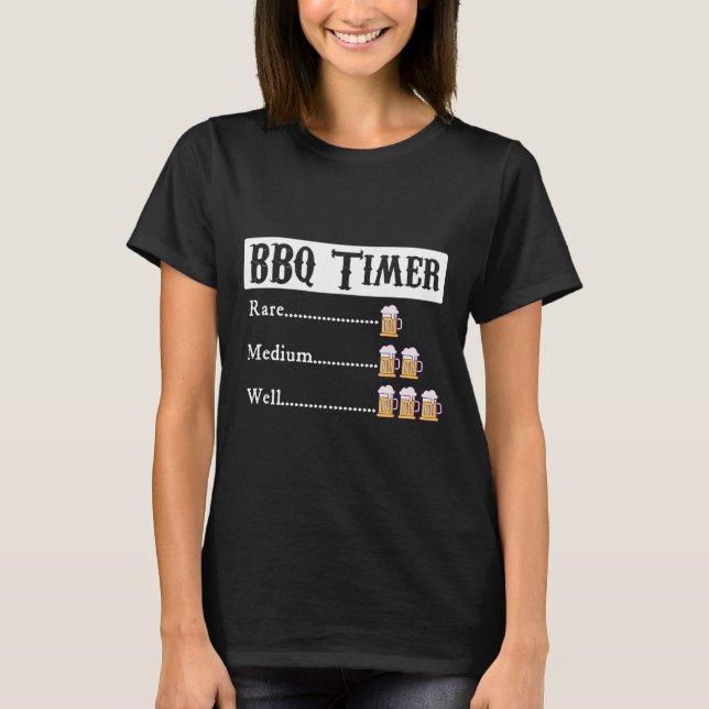 Grillen Timer Byrbecue T-Shirt (Vorderseite)