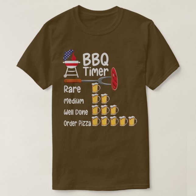 Grillen Timer Grillgrillgrill T-S T-Shirt (Design vorne)
