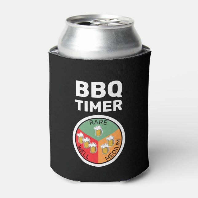 GRILLEN Timer Rare Medium Well Beer Dosenkühler (Kanne Vorderseite)