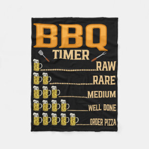 Grillen Timer Raw Seltene Grillliebhaber Fleecedecke