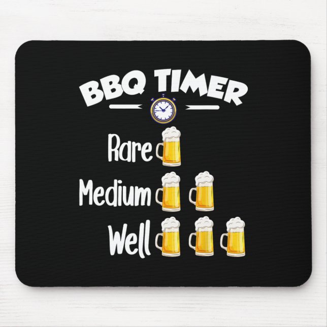 Grillen Timer - Selten Mousepad (Vorne)