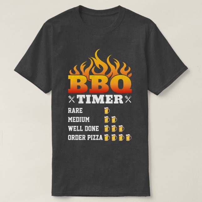 Grillen Timer T-Shirt (Design vorne)