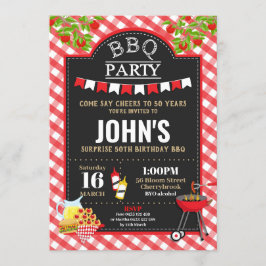GRILLEN Überraschung Geburtstagspartei jedes Alter Einladung